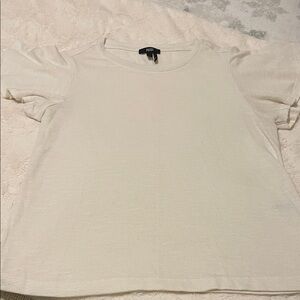 PAIGE Cream Short Sleeve Women's Top